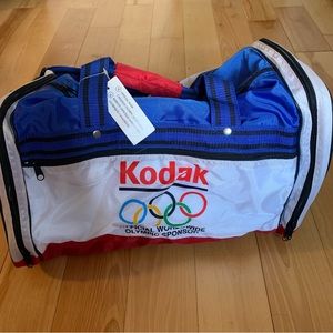 VINTAGE 1984 KODAK OLYMPIC BAG SPONSOR TOTE DUFFEL BAG